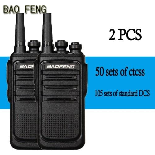 2PCS) BAOFENG Walkie-talkieHotel Construction Site Outdoor Occasions Communicator HF Transceiver Amateur Handy Transceiver