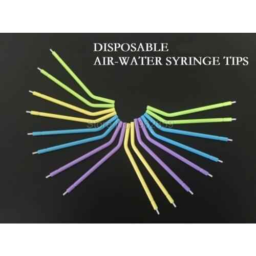 250pcs Dental Materials Disposable Air-water Syringe Tips Dentist Products Tools Dental Consumables