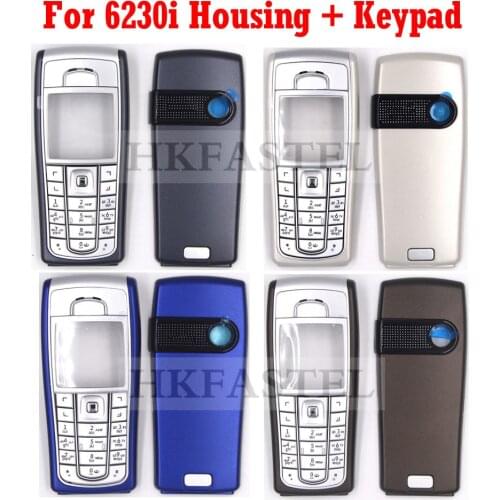 5A High Quality Housing For Nokia 6230i New Full Complete Mobile Phone Cover Case with Keypad Gray , Silver , Sky Blue , Brown