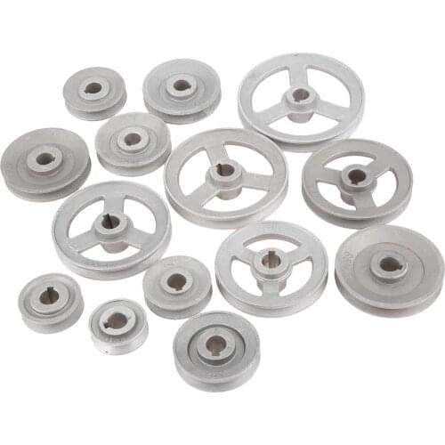 45mm-120mm Aluminum Industrial Sewing Machine Timming Transfer Wheel Pulley Belt Motor Clutch Slow Speed Reducing Multi Size