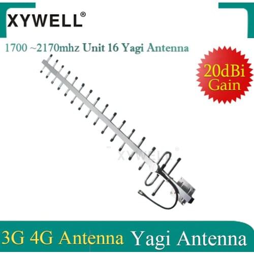 XYWELL 20dBi Gain 3g 4g Antenna 3g Yagi Antenna 4g 3g 2100 1800 Outdoor Antenna 3G 4g LTE External Yagi Antenna With N Female