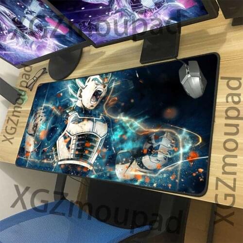 XGZ Large Mouse Pad Black Lock Edge Japanese Anime Computer Table Mat Speed Rubber Non-slip Custom Couple Coasters