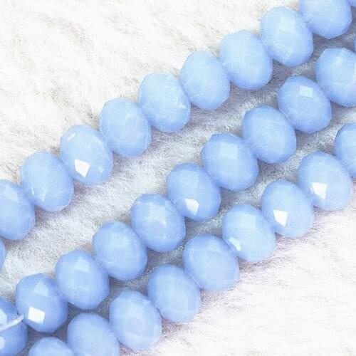 AB 8 colors 3x4 4x6 6x8 8x10mm crystal glass jades material loose spacers beads rondelle abacus faceted jewelry findings B676