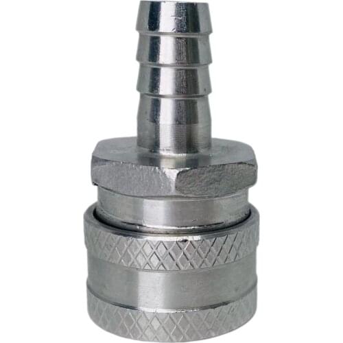 Stainless Female Quick Disconnect, Homebrew Fitting, 1/2" Barb, NEW