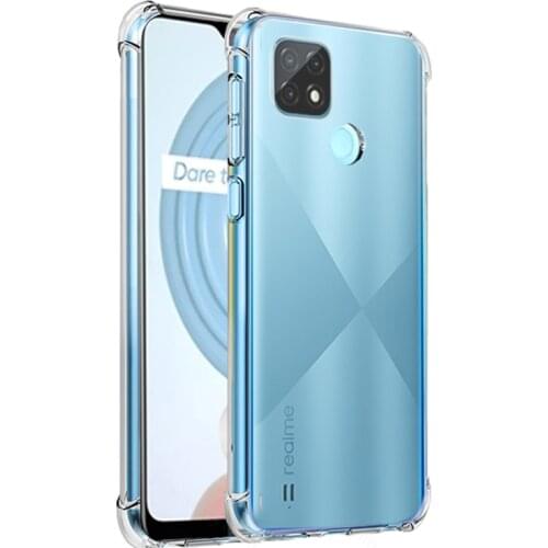 For OPPO Realme C21 Realmi C 21 21C Case Transparent Soft Silicone Phone Back Case TPU Cover For RealmeC21 Global Version Case