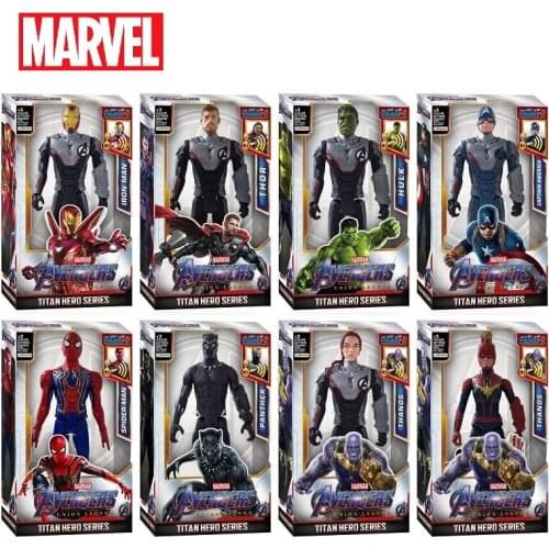 25 Styles Marvel Avengers Toys Venom Flash Spiderman Thanos Hulk Iron Man Thor Action Figure Model 30cm Kid Gift