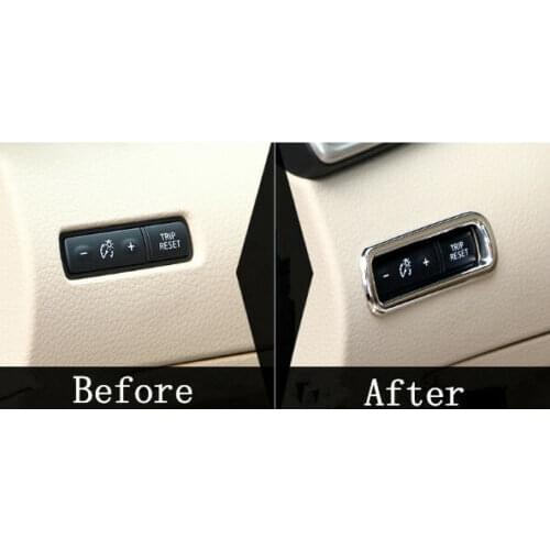 Chrome Interior Odometer Button Cover Trim for Nissan Rogue X-Trail 2014 - 2018