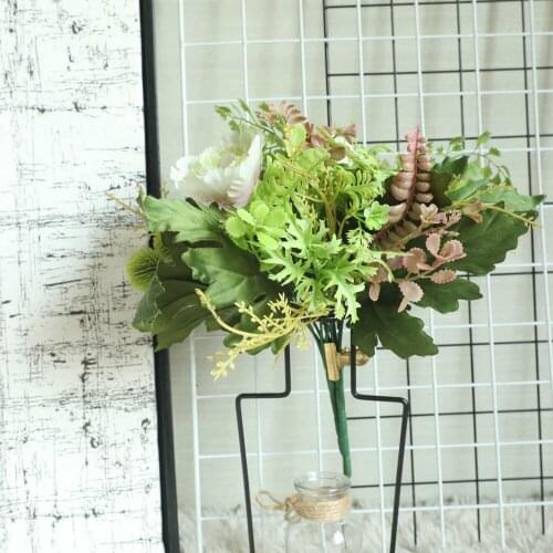 1Bouquet Artificial Big Cabbage Flowers Wedding Silk Fake Flower Home Party Living Room Garden Parlor Vase Plant Decoration