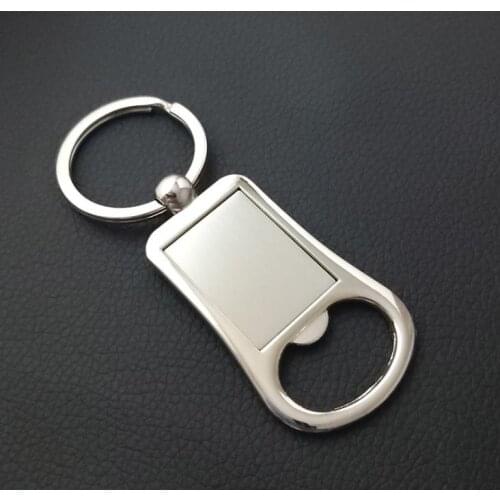 Custom Logo Corporate Giveaway Metal Key Chain with Bottle Opener Promotional Gift Keychain Laser Engraving SN946