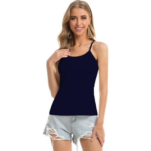 Summer Women Thin Wild Solid Camis Vest Girls Tank Tops Female Sexy Strap Basic Tops Sleeveless Camisole