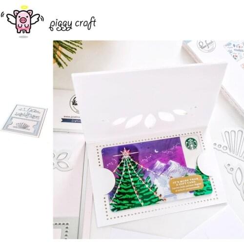 Piggy Craft metal cutting dies cut die mold New Gift Card Holder Envelope Scrapbook paper craft knife mould blade punch stencil