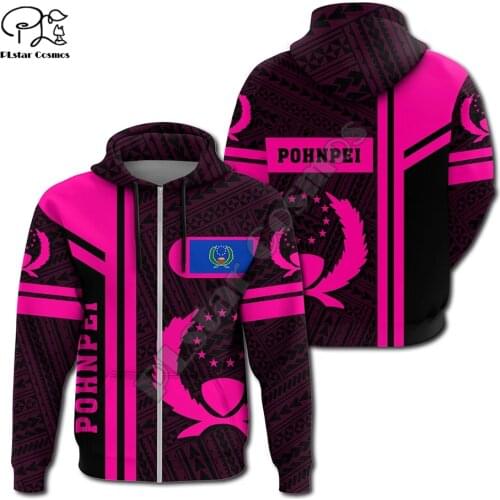 NewFashion Island Country Flag Pohnpei Polynesian Culture Retro Tattoo Tracksuit Men/Women Pullover Harajuku 3DPrint Hoodies A45