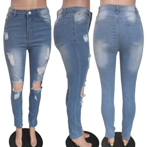 Pybcvrrd Womens Ripped Jeans