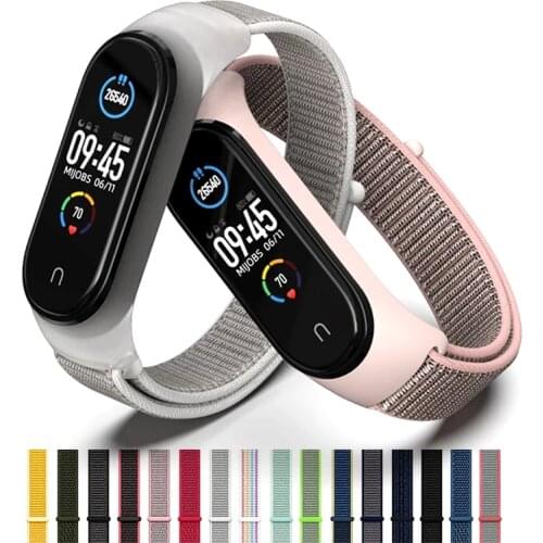 Nylon Strap Wristbands for Xiaomi Mi Band 6 My Band6 Straps Replaceable Bracelet Strap for Xiaomi MiBand 6 MiBand6