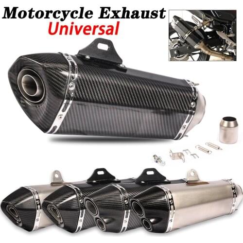 51mm 61mm Universal Motorcycle Exhaust Escape Modified Muffler Pipe for Ninja400 1000SX cbr400 zx6r r6 zx6r