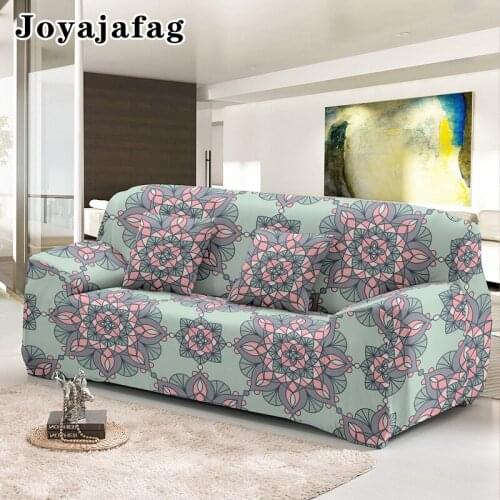 Bohemia Stretch Sofa Covers For Living Room 1/2/3/4 Seater Couch Cover Furniture Protector Dust-proof Elastic Mandala Slipcover