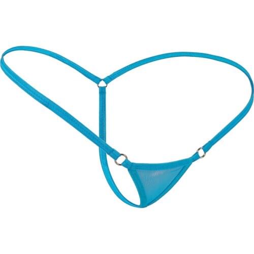 Women Extreme Sexy Micro Bikini Thongs G Strings Ladies Transparent Mesh Triangle Exotic Panties Tanga T Back Underwear Lingerie