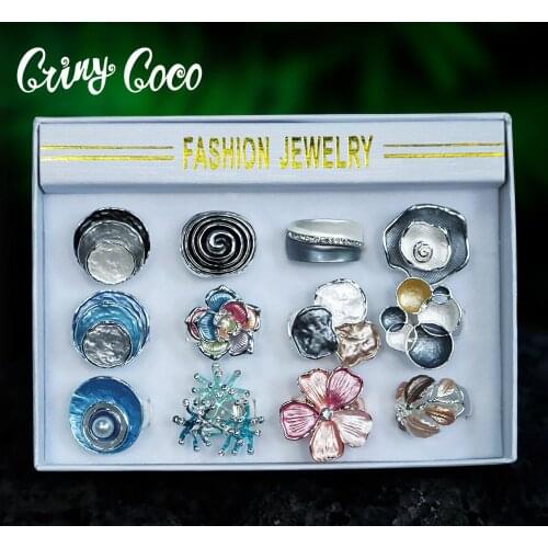 Cring Coco Bohemian Geometric Rings Sets Fashion Adjustment Pearl Rings for Women Original Design Jewelry Accessories Rose Ring
