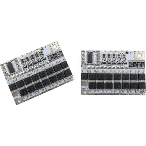 2 Pcs Bms 12V 16.8V 21V 100A Li-Ion Ternary Lithium Battery Protection Board (4S & 5S)