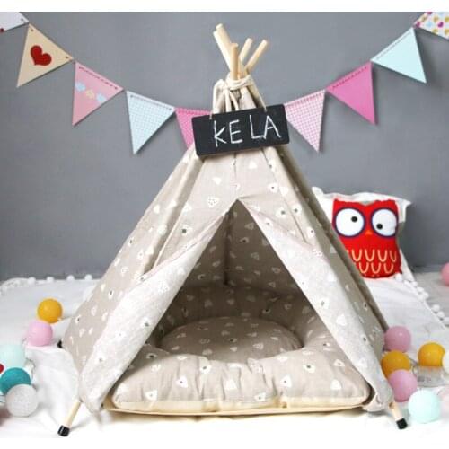 2020 Grey Soft Indoor Outdoor Pet Dog House Removable Cover Mat Dog House Beds for Small Medium Dogs Cats Puppy Kennel Pet Tent