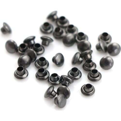 4MM 100pcs/lot Mini Mushroom Nail Trumpet Rivets Doll Clothes Bags Buckles Accessories Wholesale