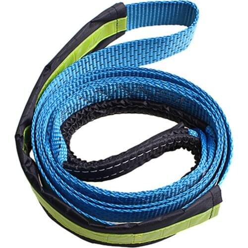 5cm*3.0m /5cm*4m /5cm*5m 17637lbs Synthetic Winch Rope Cable with U-shaped Hook Blue Car Styling