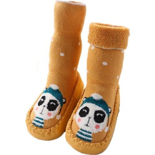 Baby socks floor non-slip cotton cartoon doll socks baby girls and boys soft cute boots lengthened floor socks