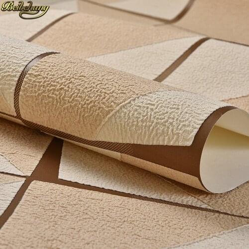 Beibehang Deer skinned European papel de parede 3D Wallpaper For Living Room Abstract squares wall paper Home Decoration sticker