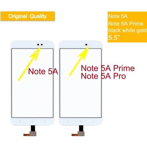 Felfial 10pcs/lot Original For Xiaomi Redmi Note 5A / Note 5A Prime Pro Touch Screen Digitizer Glass Panel Sensor Y1/Y1 Lite
