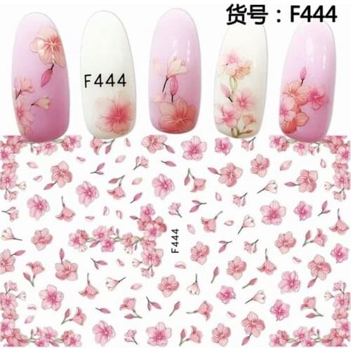 Beauty flowers self-adhesive 3d nail art decorations sticker and decals manicure material nail supplies tools