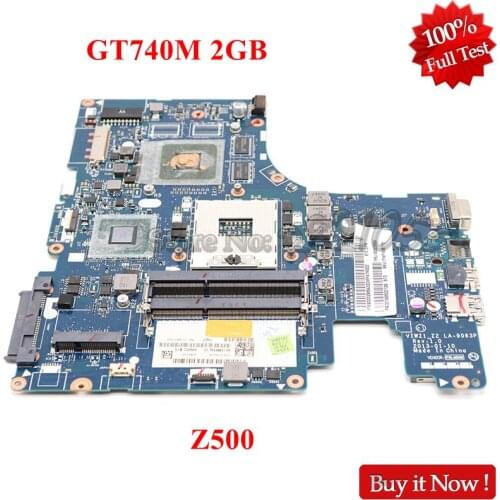 NOKOTION VIWZ1 Z2 LA-9063P Laptop Motherboard For Lenovo IdeaPad Z500 Mainboard DDR3 GT740M Video Card