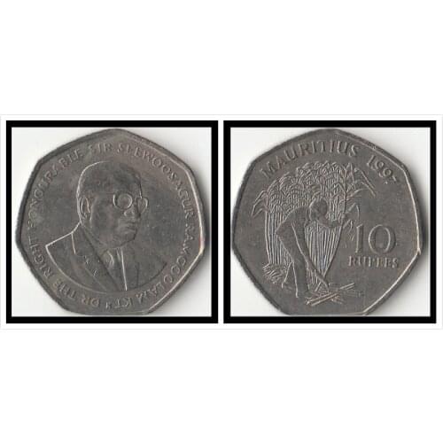 Mauritius 10 rupee Coins Africa Original Coin Collectible Edition Real Rare Commemorative