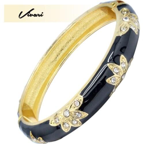 Vivari 2019 Fashion Ladies Elegant Copper Bracelet Pattern With Crystal Stone Bracelet