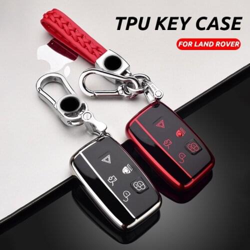 Soft TPU Car Remote Key Case Cover Holder For Land Rover Range Rover Sport Evoque Freelander2 For Jaguar XF XJ XJL XE C-X16 V12