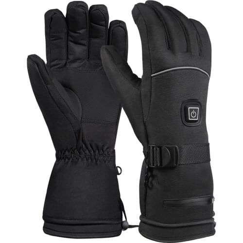 Heating Warm Gloves Electric Ski Gloves 3 Level Temperature Control for Climbing Skiing