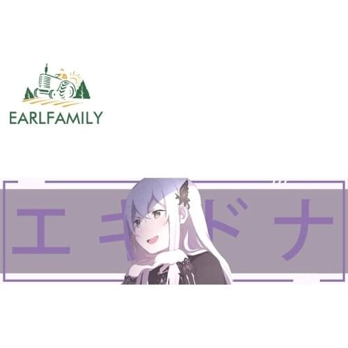EARLFAMILY 13cm x 4.1cm for Rem Re Zero Car Stickers Motorcycle Decal Surfboard Car Assessoires Sticker Windshield Trunk Decor