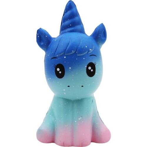 2021 New Cute Jumbo Kawaii Rainbow Unicorn/Horse Squeeze Super Slow Rising Phone Strap Pendant Cream Scented Bread Cake Kid Toys