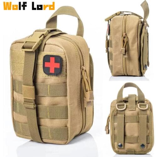2021 Tactical Molle Medical Bags Army Military First Aid Kit EDC Pouch Outdoor Hunting Camping Emergency Survival Tool Bag Packs
