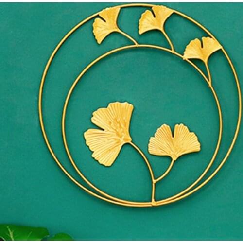 Pendant Nordic Style Metal Leaf Design Wall Hanging Ornament Pendant Home Decor Supply Decoration Crafts Home Decor 2021