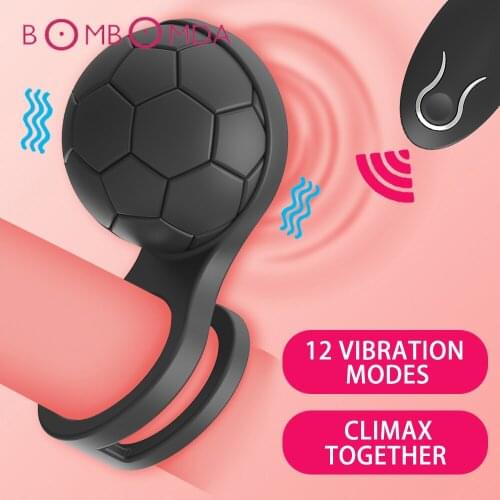 Remote Vibrating Penis Ring for Men Cockring Clitoris Stimulate Vibrator for Women Delayed Ejaculation Ring for Penis Adult Toys