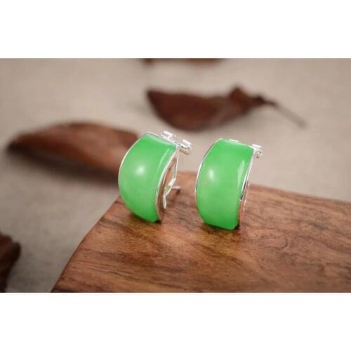 Luxury Girls Earrings stud Earrings female gem 925 Sterling gift girlfriend ear stone gem jewelry EARRING