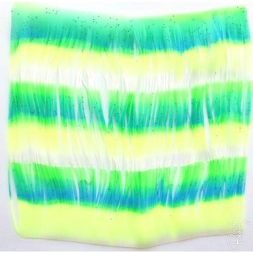 Fishing Lure Silicone Skirt Layers,Silicone Skirt Material for Tackle Craft, DIY Spinner, Rubber Jigs, Buzzbait--10