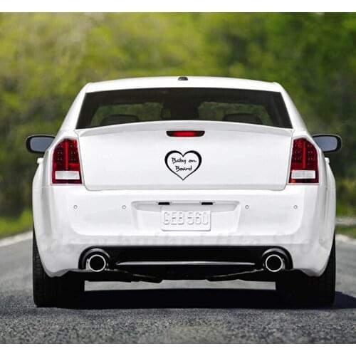 12X20cm baby on board car sticker funny car stickers styling removable decal N458