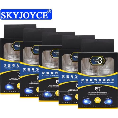 SKYJOYCE 5 Pairs 35W Xenon HeartRay HID Bulb Car Headlight Xenon H7 4500K H1 H11 5500K HB3 HB4 6500K D2H HID Projector Lens Bulb