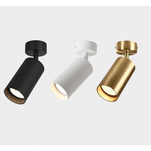 LED COB Downlight 360° Adjustable Spot Light GU10 6W 10W Dimmable AC110V-220V Ceiling Lamp Warm White For Restaurant Lighting