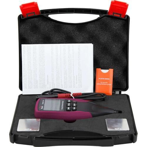 Professional Fe/NFe Digital Coating Thickness Gauge LCD Backlight Car Painting Thickness Meter 0-1250um Separate Probe CM8811FN