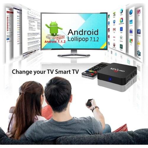 MXQ PRO RK3228A TV Box Android 7.1 2GB 16GB 4K 2.4GHz WiFi