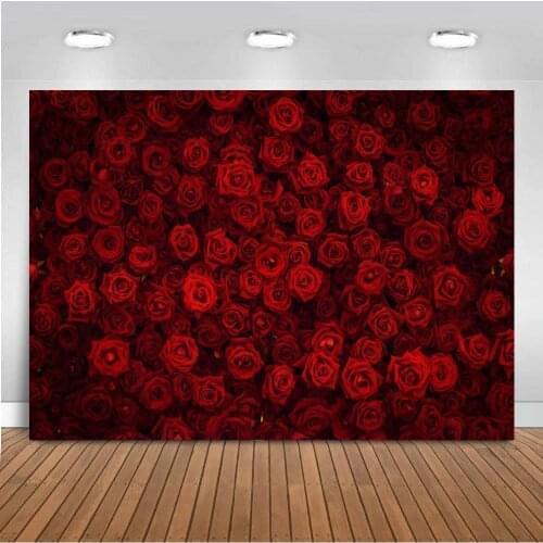 Vinyl Flowers Photography Backdrops Wedding Backdrop For Photography Red Rose Background For Photo Studio Fondo Fotografico