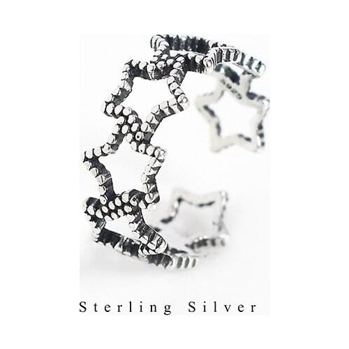 Ins Style Vintage Star Rings for Women Men Lover Finger Ring Minimalist Jewelry Boho Wholesale