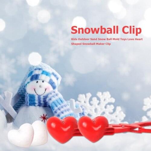 Winter Kids Children Doll Toys Kids Snowball Clip Wear-resistant Snowball Maker Sand Mold for Outdoor Sports